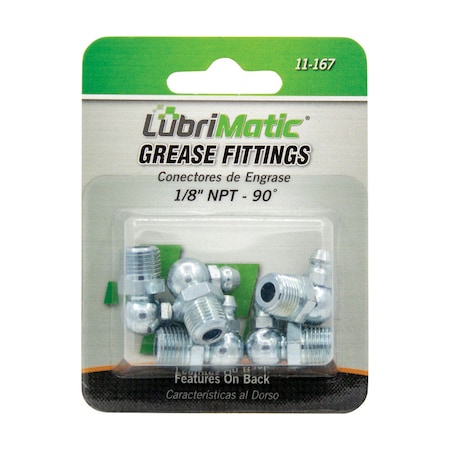 Lubrimatic LubriMatic 90 degree Grease Fittings 5 pk 11167